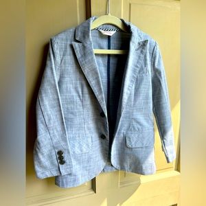 Cat and Jack boys’ linen/cotton blue suit